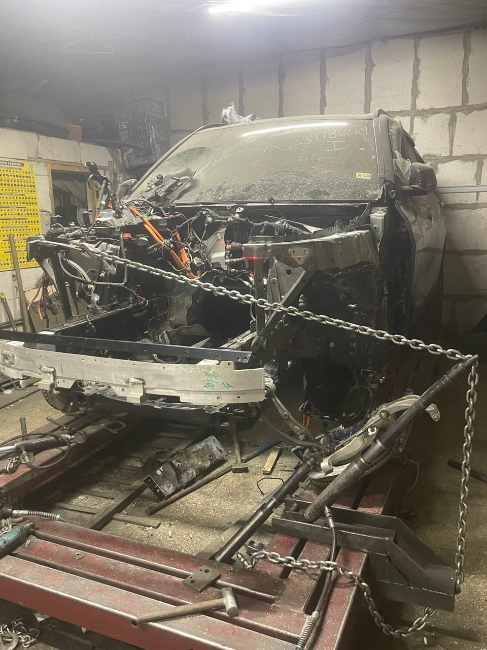 bmw x5 после ДТП до ремонта на е-сто